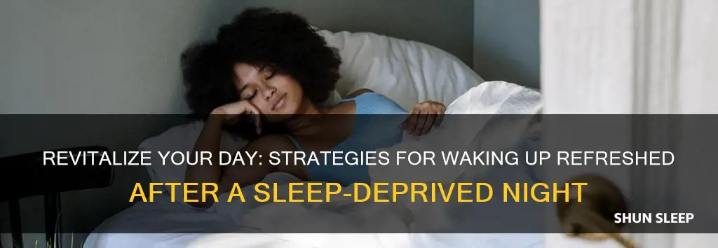 how to wake up after not aving enough sleep