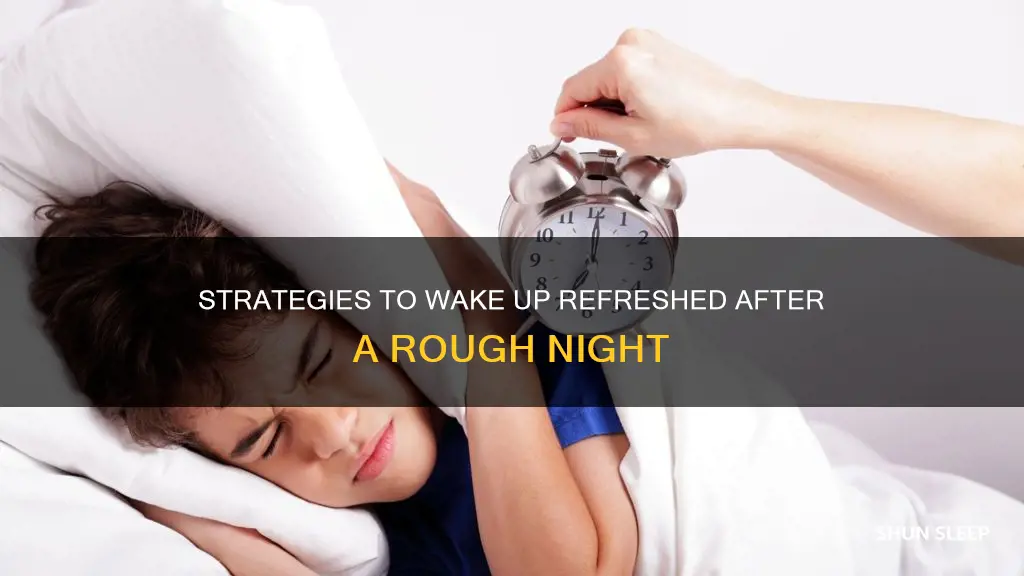 how to wake up after not sleeping well