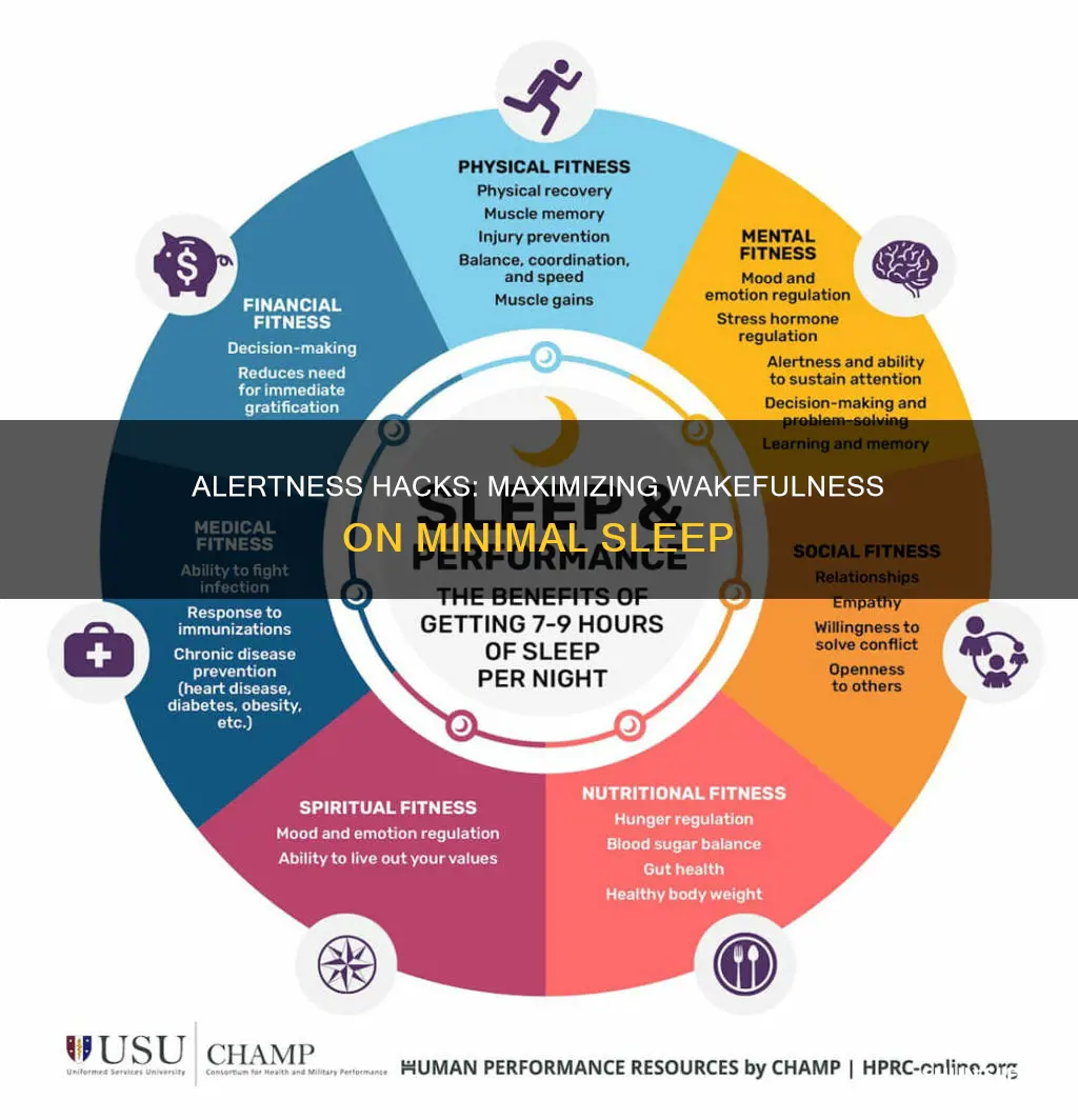 how to wake up alert with little sleep