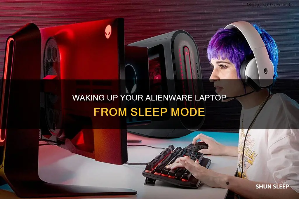 how to wake up alienware laptop from sleep