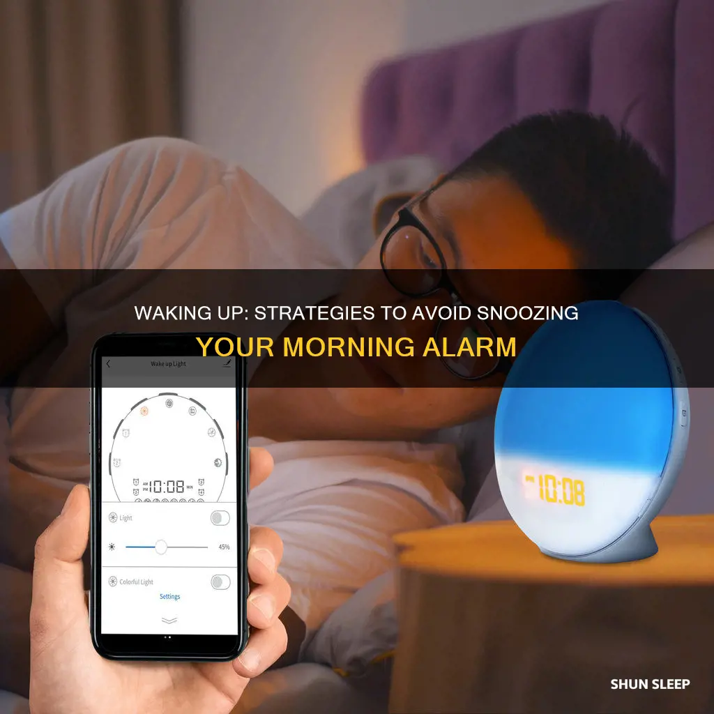 how to wake up and not sleep through alarm