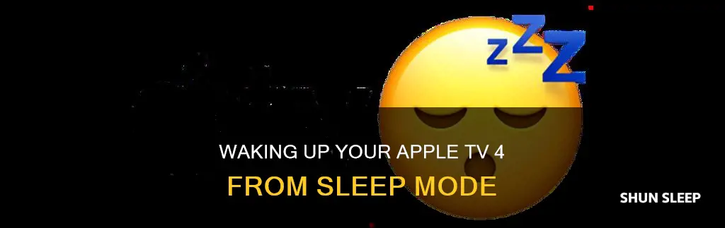 how to wake up apple tv 4 from sleep