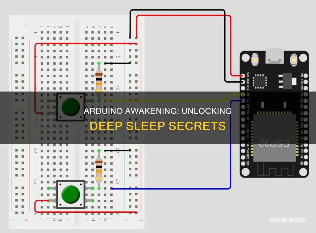 how to wake up arduino from sleep