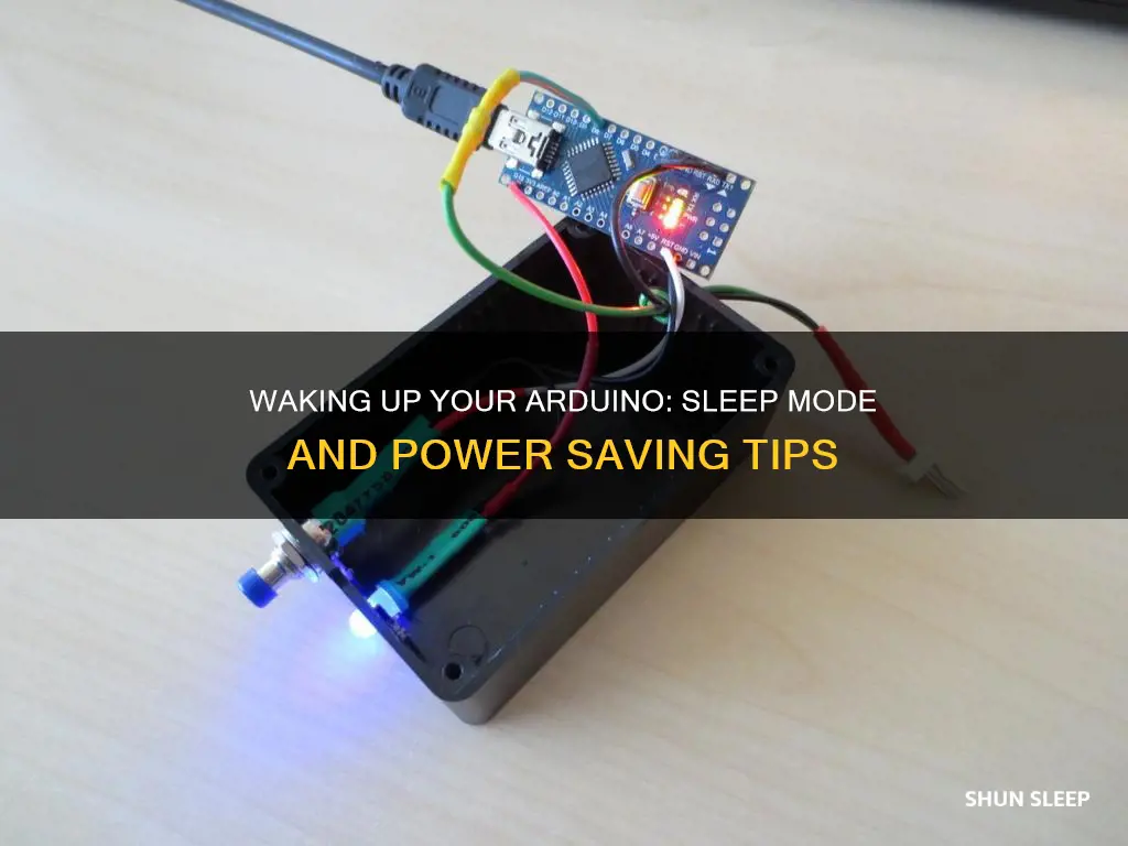 how to wake up arduino from sleep