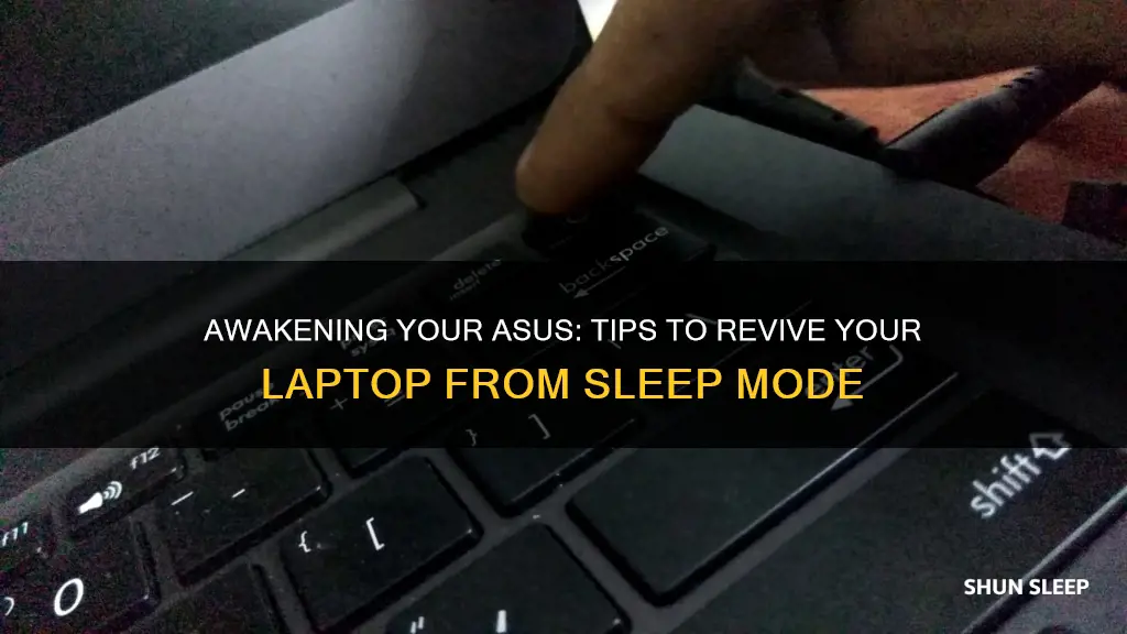 how to wake up asus laptop from sleep