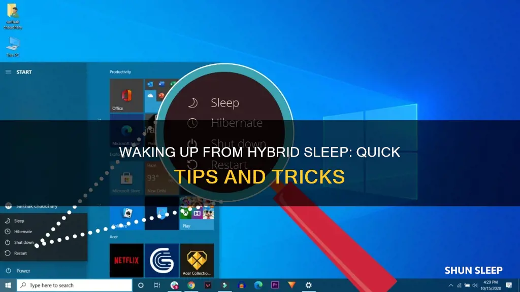 how to wake up from hybrid sleep