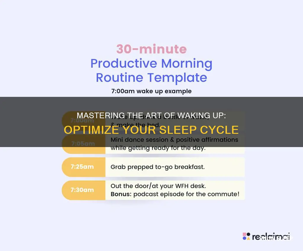 how to wake up in right sleep cycle