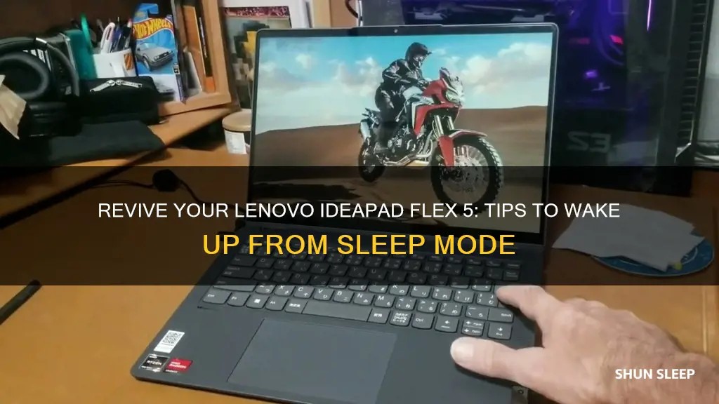 how to wake up lenovo ideapad flex 5 from sleep