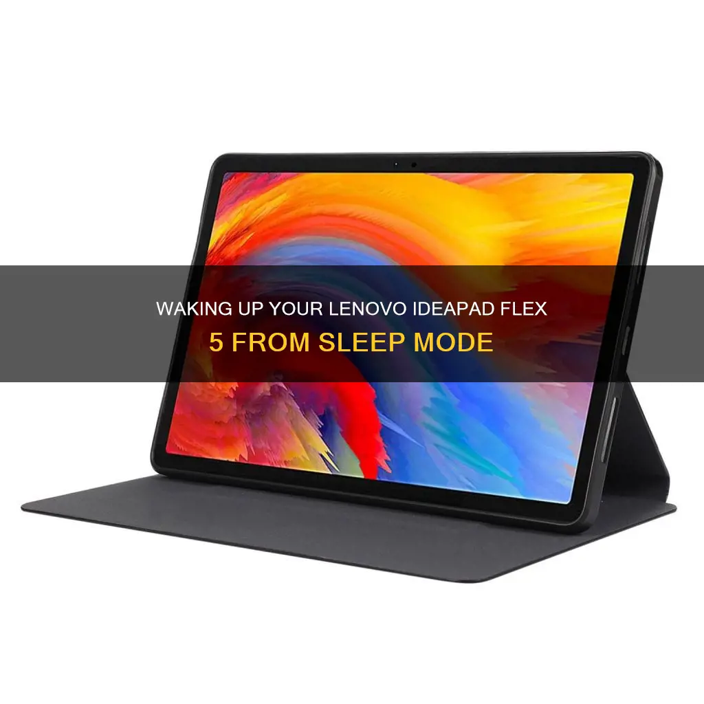 how to wake up lenovo ideapad flex 5 from sleep