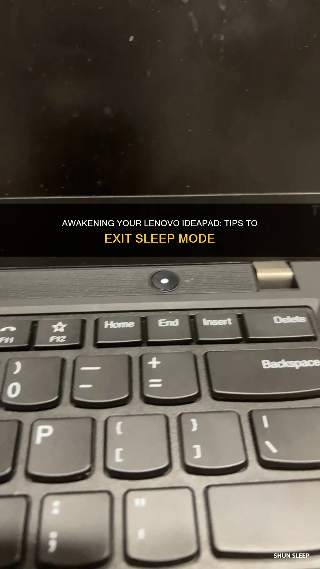 how to wake up lenovo ideapd from sleep