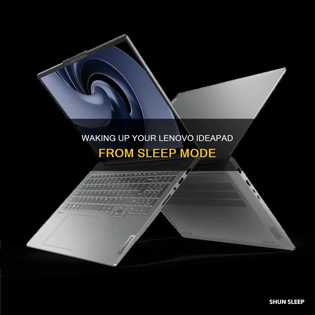 how to wake up lenovo ideapd from sleep
