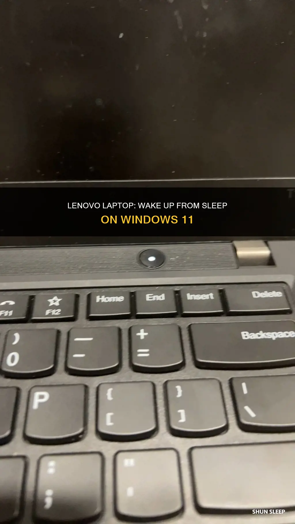 how to wake up lenovo laptop from sleep windows 11