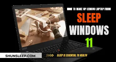 Waking Up Your Lenovo Laptop from Windows 11 Sleep Mode