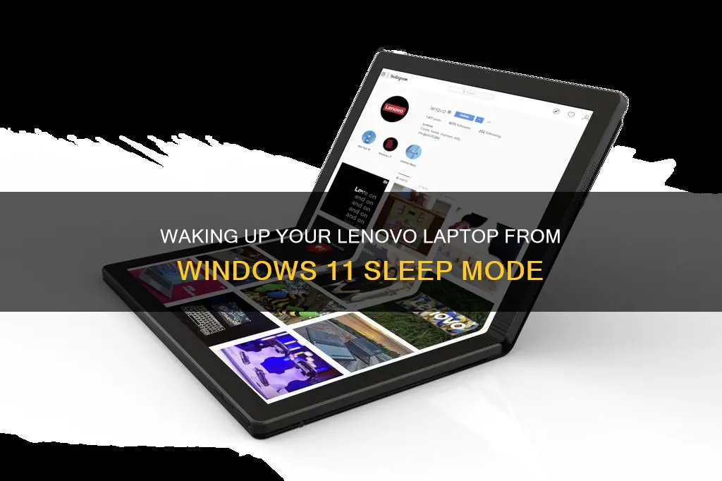 how to wake up lenovo laptop from sleep windows 11