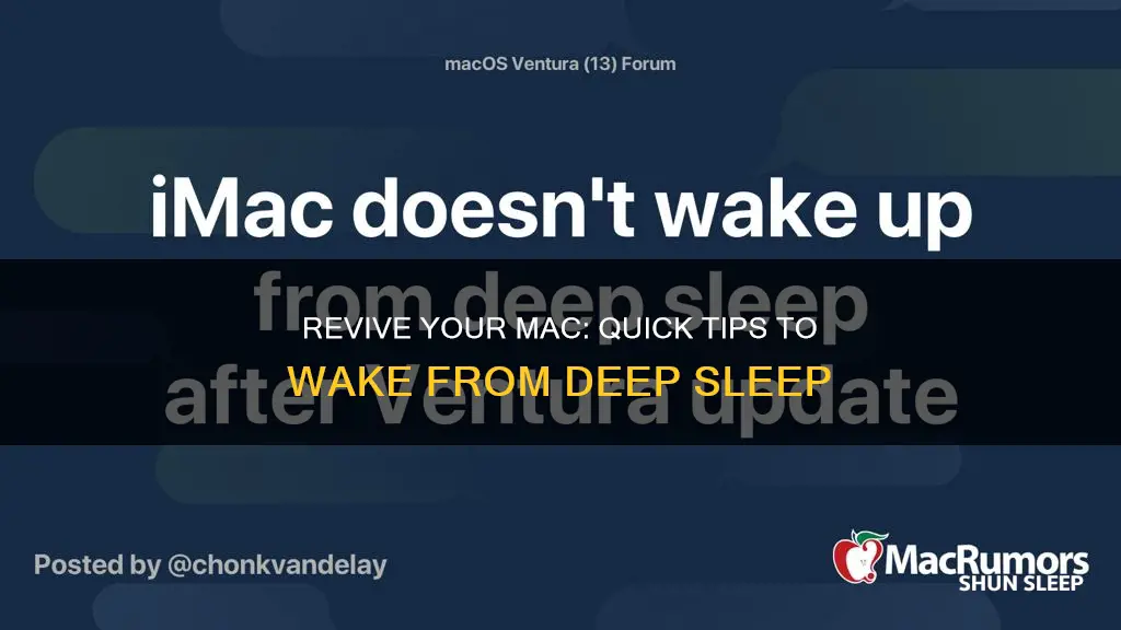 how to wake up mac from deep sleep