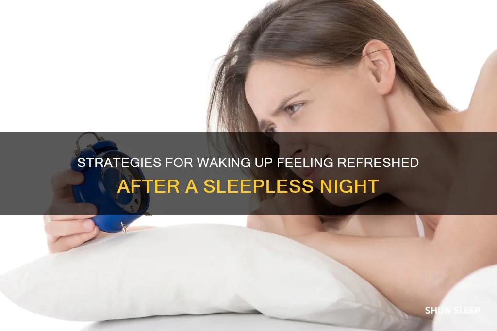 how to wake up off no sleep