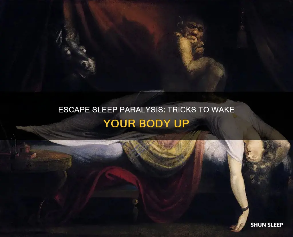 how to wake up out of sleep paralysis