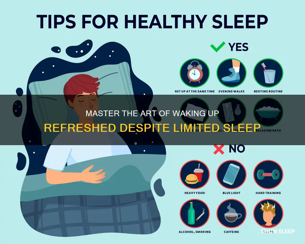 how to wake up rested with little sleep