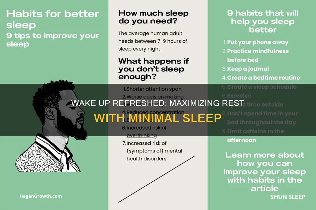 how to wake up rested with little sleep
