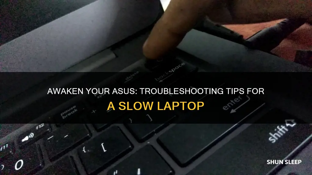 how to wake up sleeping asus laptop