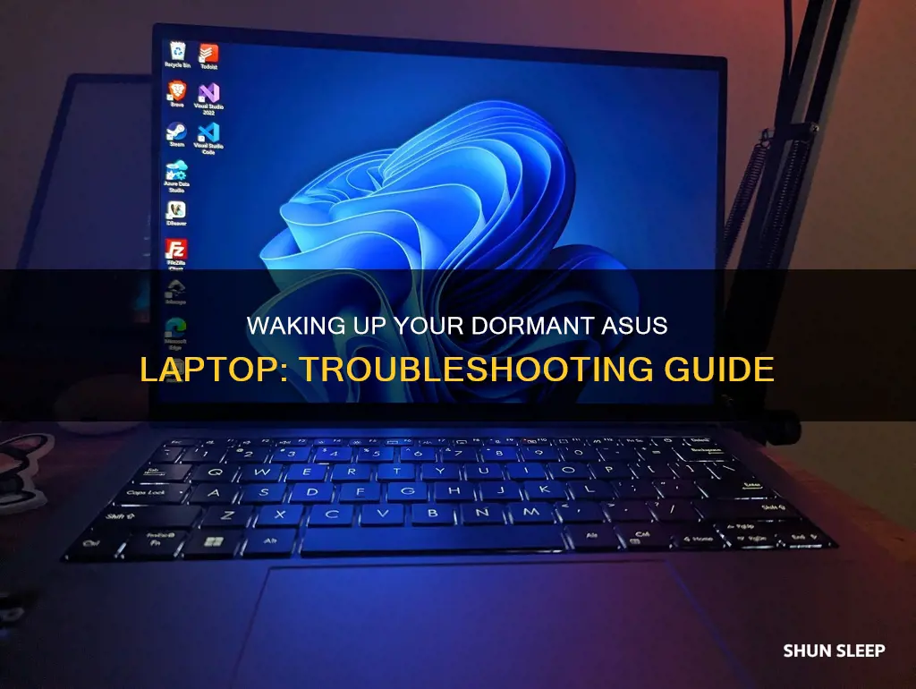 how to wake up sleeping asus laptop