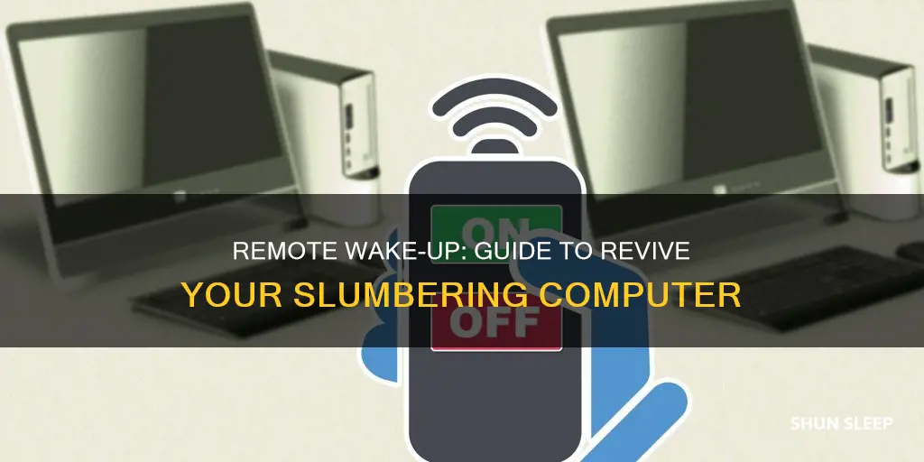 how to wake up sleeping computer remotely