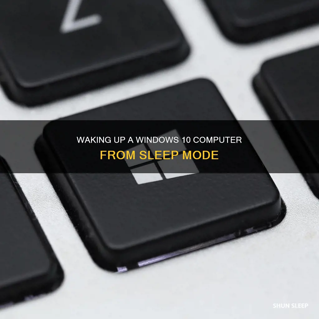how to wake up sleeping computer windows 10
