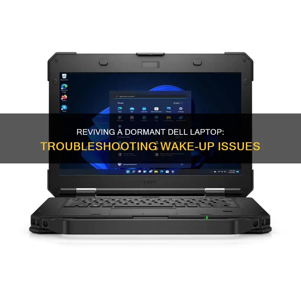 how to wake up sleeping dell laptop