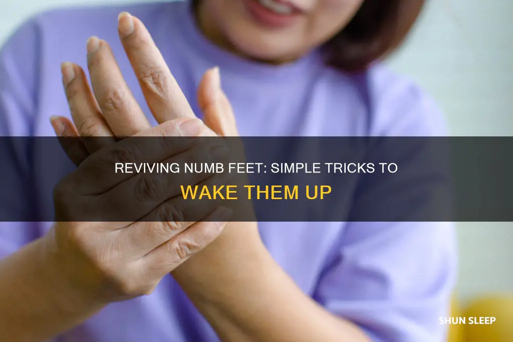 how to wake up sleeping feet