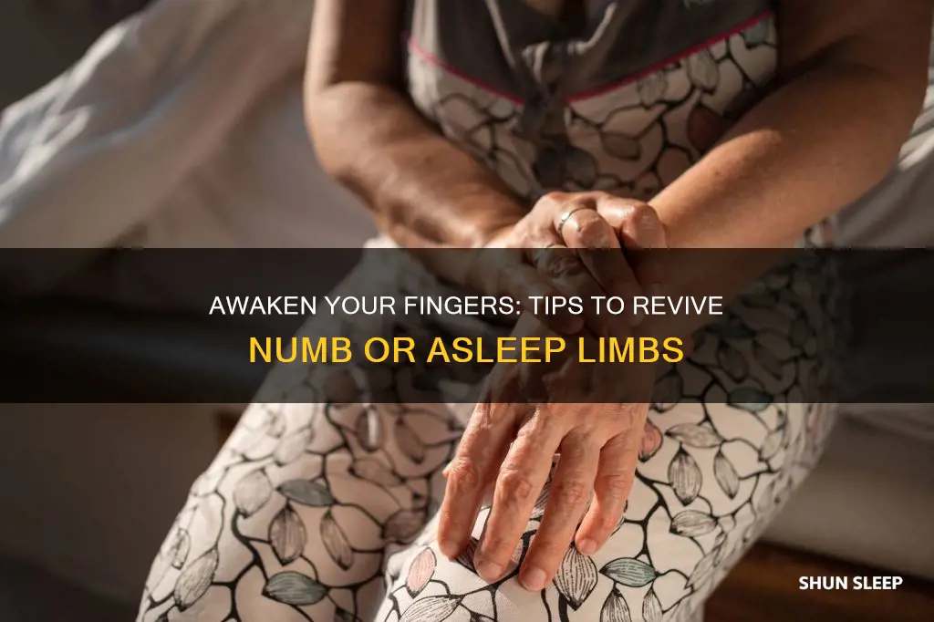 how to wake up sleeping fingers