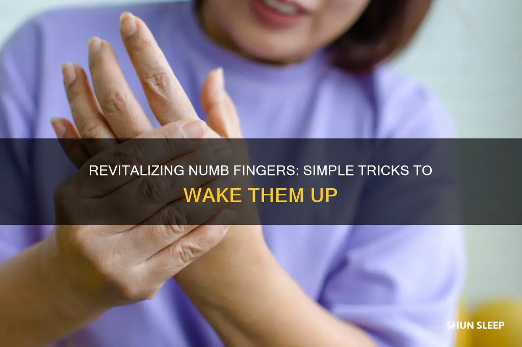 how to wake up sleeping fingers