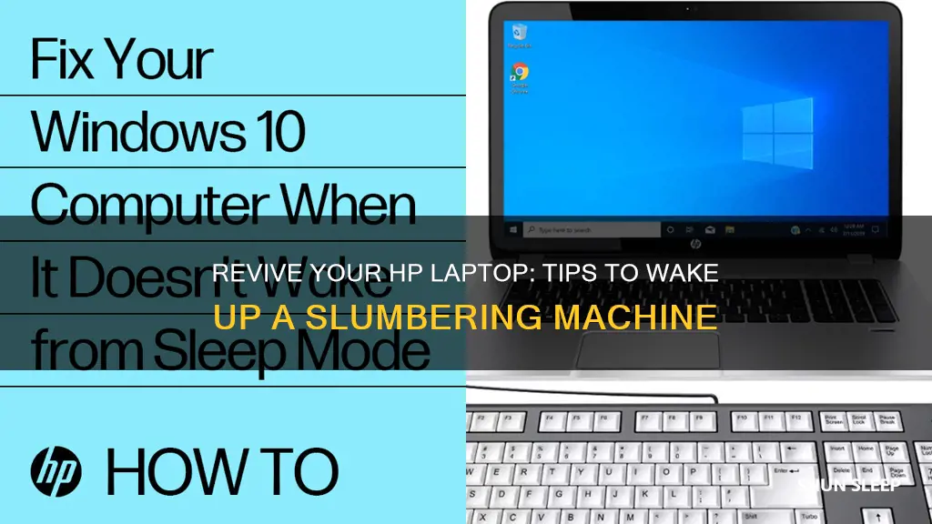 how to wake up sleeping hp laptop