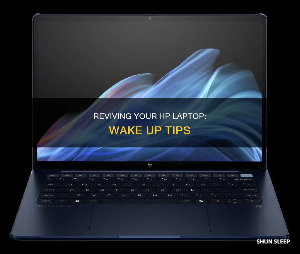 how to wake up sleeping hp laptop
