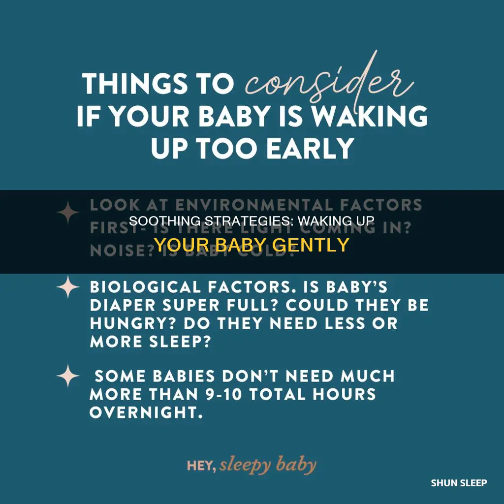 how to wake up sleeping infant