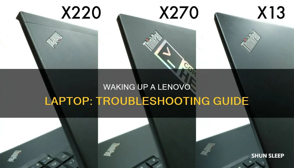 how to wake up sleeping lenovo laptop