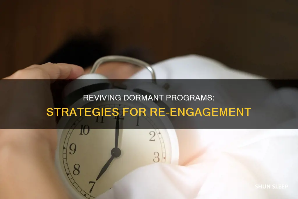 how to wake up sleeping program