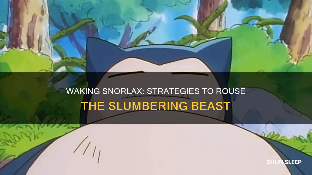 how to wake up sleeping snorlax