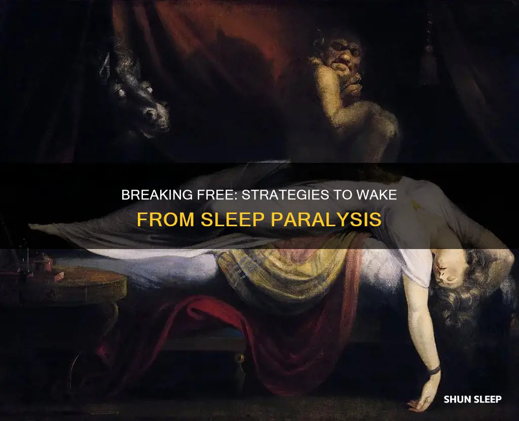 how to wake up someone from sleep paralysis