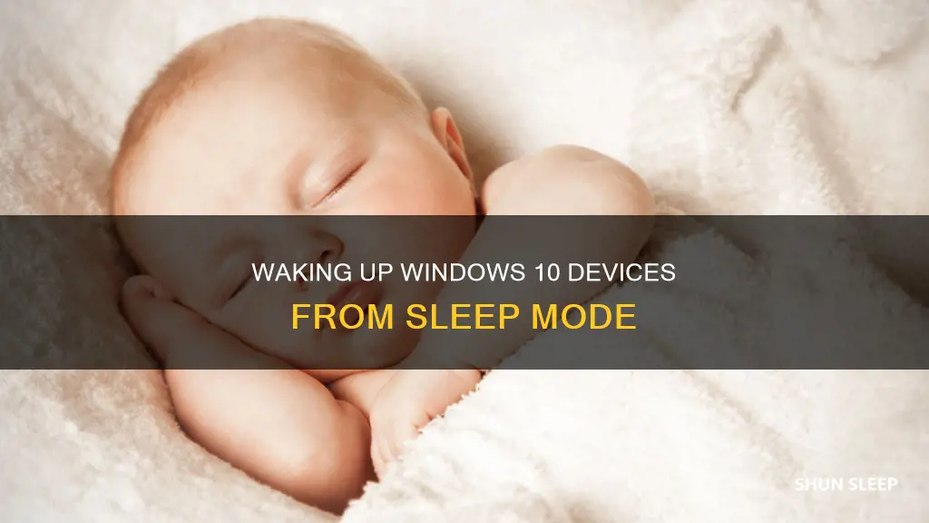 how to wake up windows 10 from sleep laptop