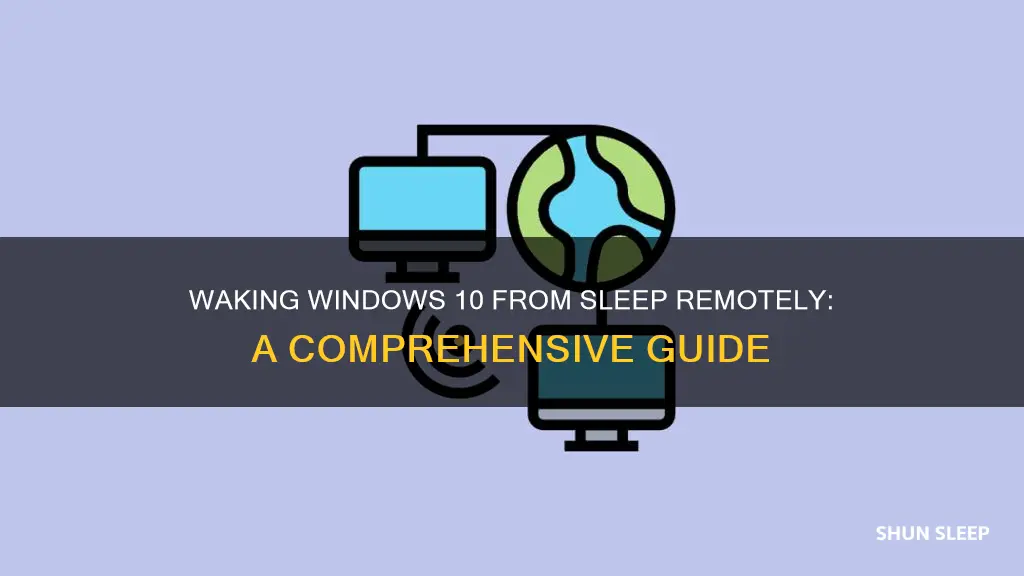 how to wake up windows 10 from sleep remotely