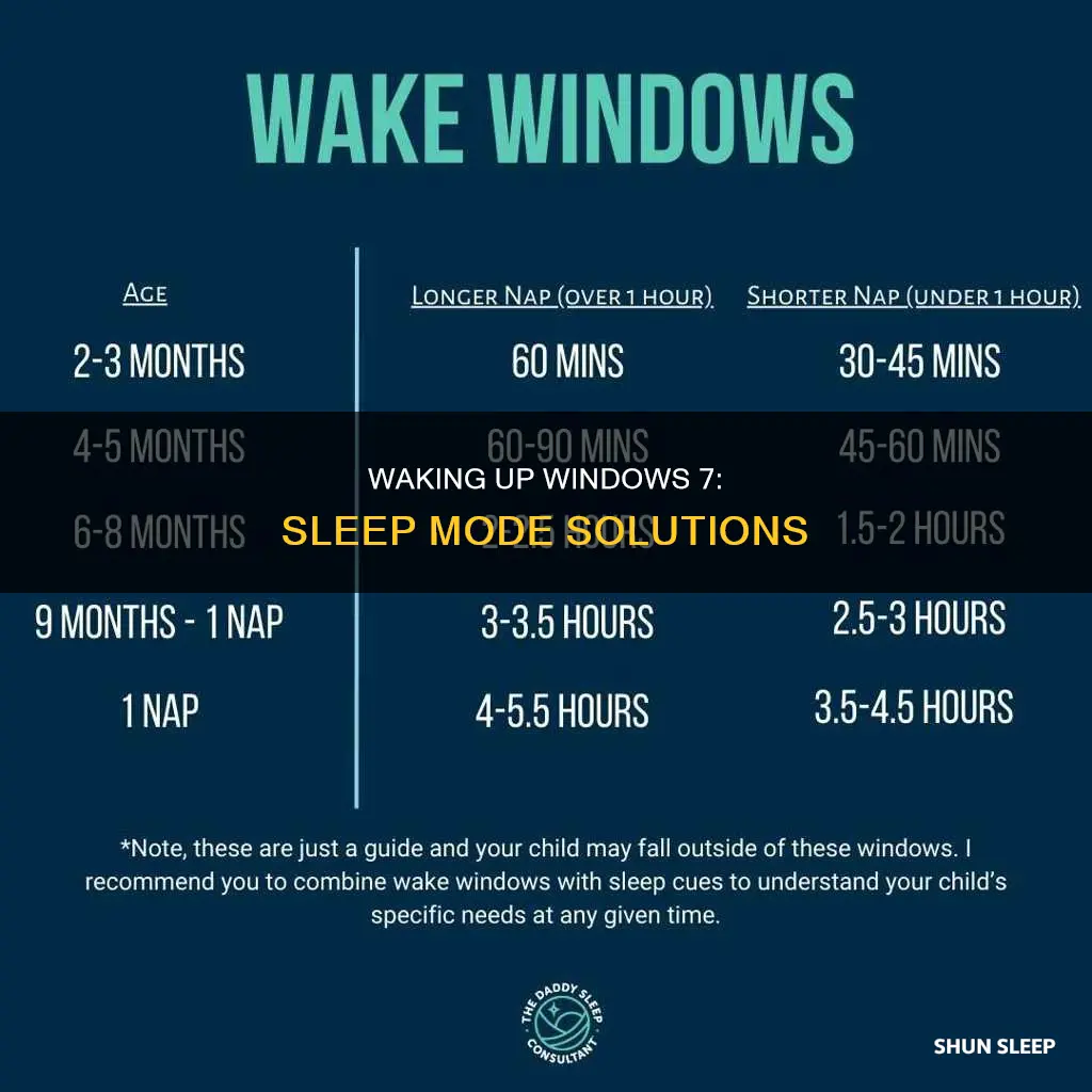 how to wake up windows 7 from sleep