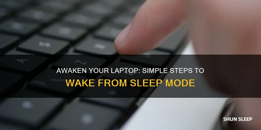 how to wake up your automatically laptop from sleep