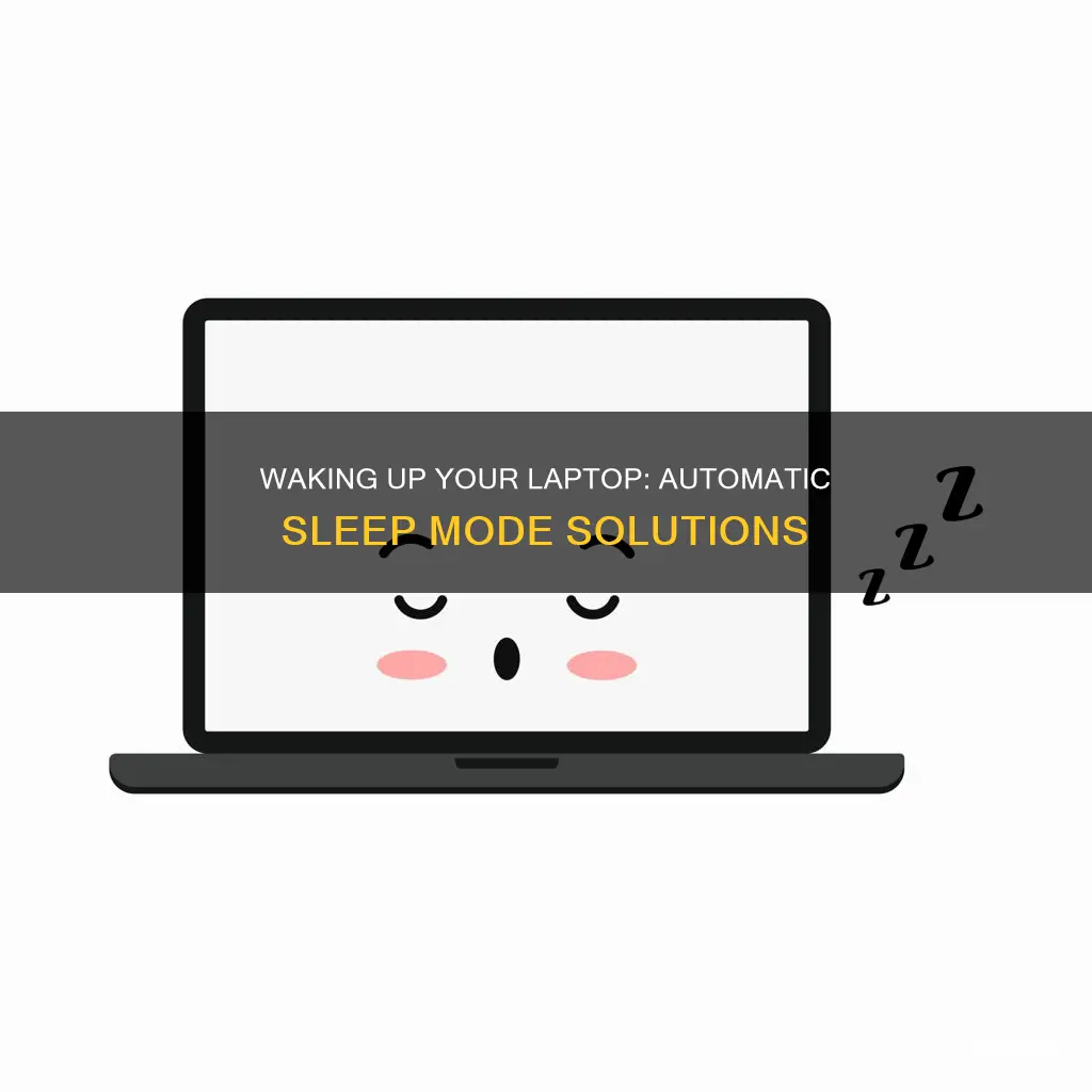 how to wake up your automatically laptop from sleep