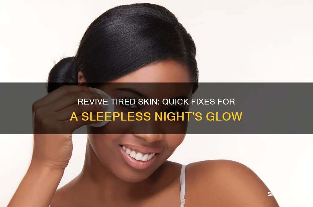 how to wake up your skin after getting no sleep