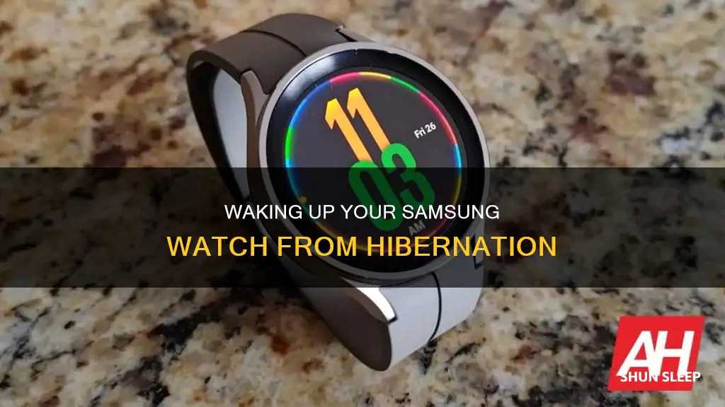 how to wake up your sleeping samsun watch
