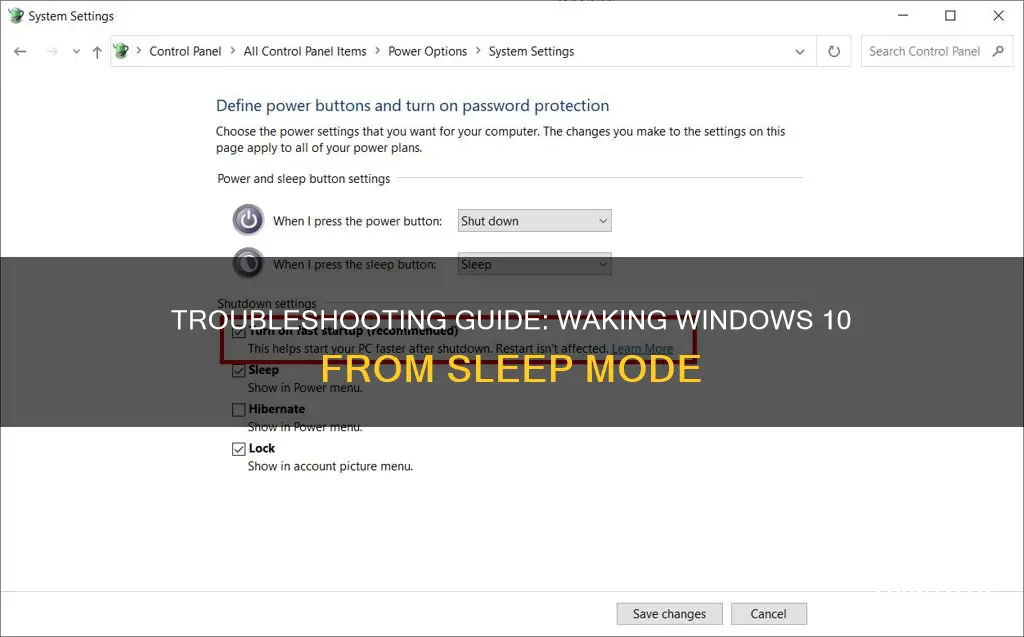 how to wake win 10 from sleep