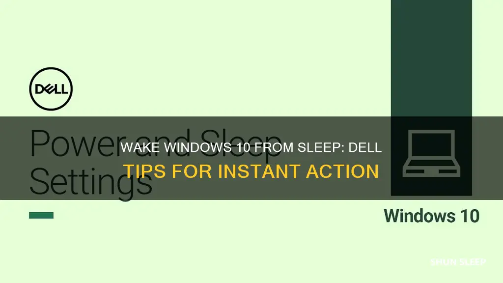 how to wake windows 10 from sleep dell