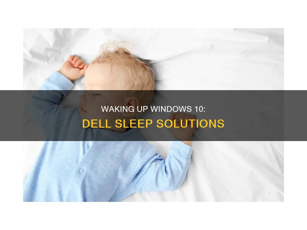 how to wake windows 10 from sleep dell
