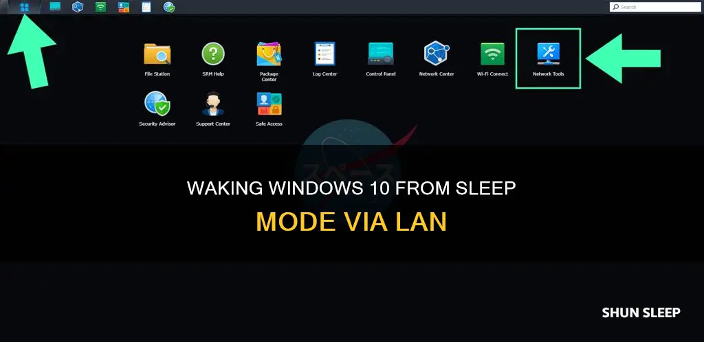 how to wake windows 10 up from sleep throw lan