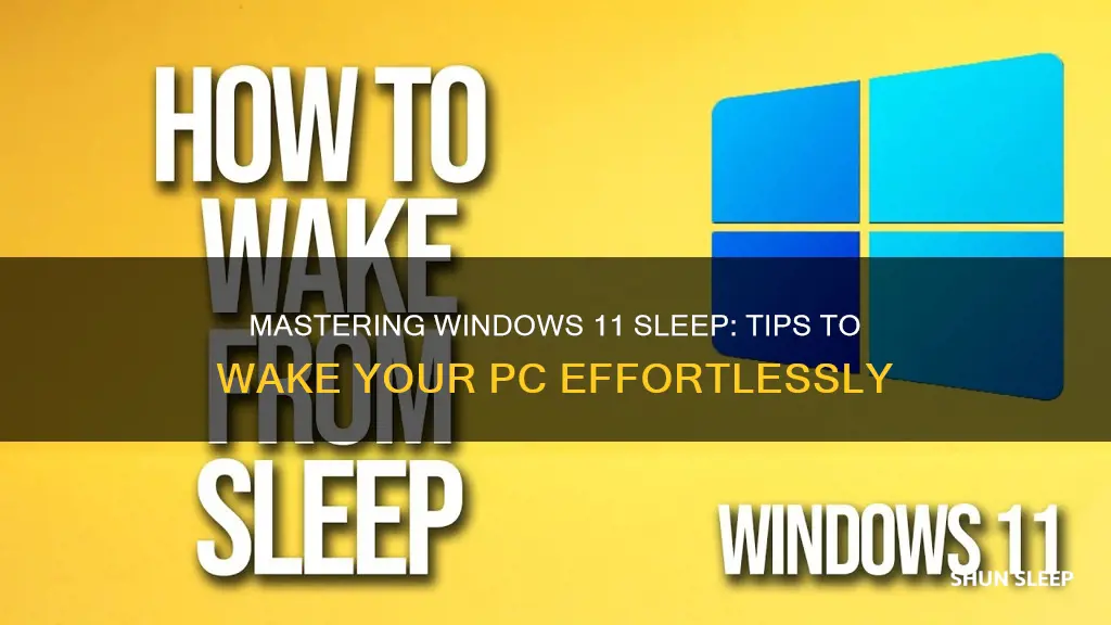 how to wake windows 11 from sleep